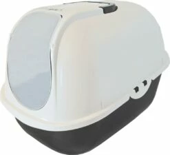 Moderna Kattenbak Budget Cat Donkergrijs/wit