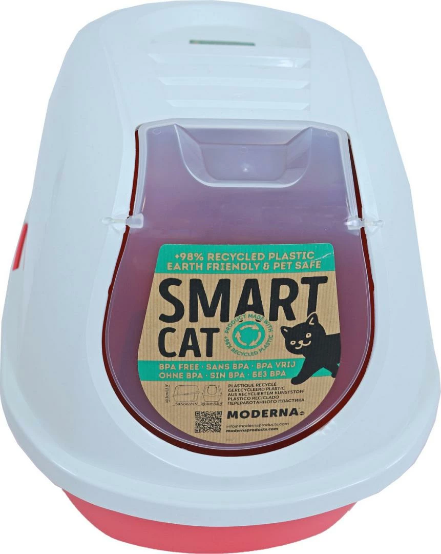 Moderna Kattenbak Smart Cat Recycled Coral 4 Moderna Kattenbak Smart Cat Recycled Coral - Afbeelding 2
