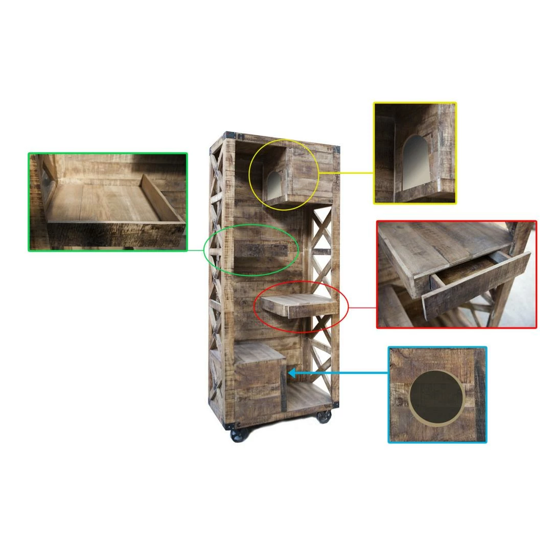 Lex & Max Kattenmeubel Op Wielen 4 Lex & Max Kattenmeubel Op Wielen - Afbeelding 2