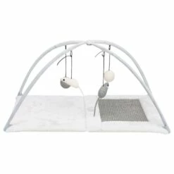 TRIXIE Junior Krabmat Met Speeltjes Aan Koord Grijs/lichtgrijs